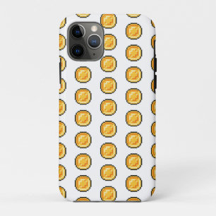 Case-Mate iPhone Case Motif de style Pixel 8 bits Gold Gaming Coin