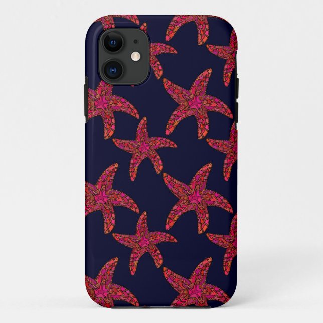 Coques Case-Mate iPhone Motif de style poisson étoilé (Dos)