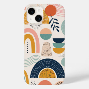 Coque Case-Mate iPhone Motif de surface abstrait en arc de prisme pastel