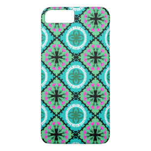 Coque iPhone 7 Plus Motif de Suzani avec des motifs d'Ouzbékistan et