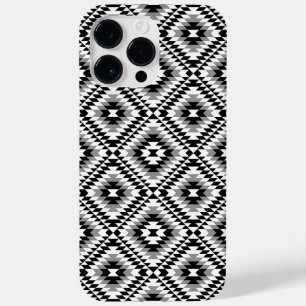 Coque Case-Mate iPhone Motif de symboles BW+gris Aztec stylisé