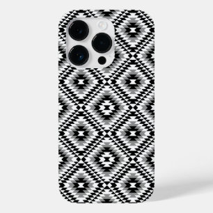 Coque Case-Mate iPhone Motif de symboles BW+gris Aztec stylisé