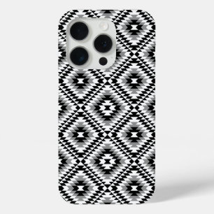 Coque Case-Mate iPhone Motif de symboles BW+gris Aztec stylisé