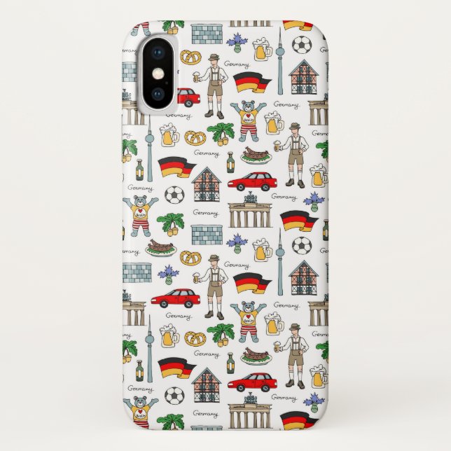 Coques Case-Mate iPhone Motif de symboles de l'Allemagne | (Dos)