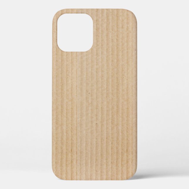 Coques Case-Mate iPhone Motif de texture de boîte de carton amusant (Verso)