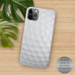 Case-Mate iPhone Case Motif de texture de boule de golf à l'air réaliste<br><div class="desc">IMAGE de gros plan contemporaine de golfball blanc tremble le motif de peau. Design amusant pour les amateurs de golf ou de sport. Belle couverture moderne et cool pour le brancheur tendance et amateur d'art branché, amoureux de motifs artistiques qui veut protéger leur téléphone de la poussière et de la...</div>
