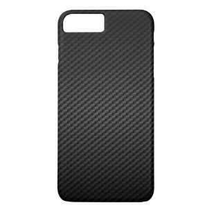 Coque iPhone 8 Plus/7 Plus Motif de texture en fibre de carbone forte de luxe