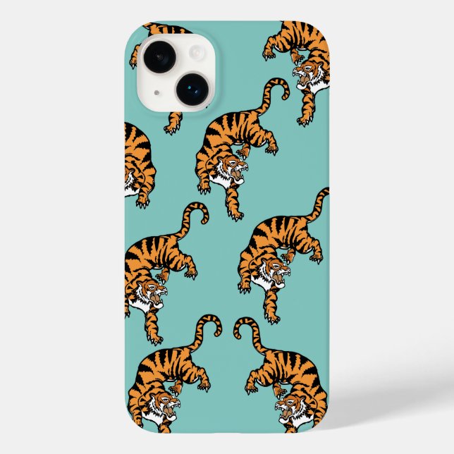 Coques Case-Mate iPhone Motif de Tigre d'Asie (Verso)