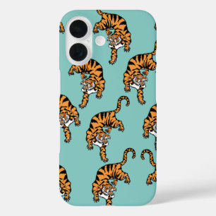 Coque Pour iPhone 16 Motif de Tigre d'Asie