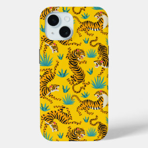 Coque Case-Mate iPhone Motif de tigre d'or asiatique