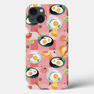 iPhone 13 Coque Motif de tomate et d'oeufs au plat