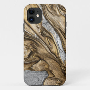 Case-Mate iPhone Case Motif de tourbillon de marbre terreux glamour