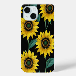Coque Case-Mate iPhone Motif de tournesol jaune mignon