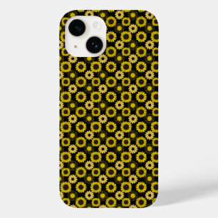 Coque Case-Mate iPhone Motif de tournesols bx4 noir BG