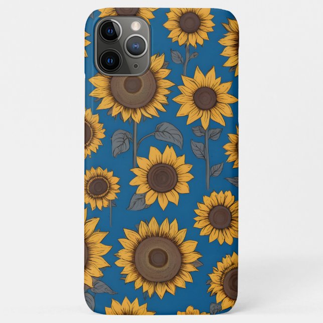 Coques Case-Mate iPhone Motif de tournesols jolis (Dos)