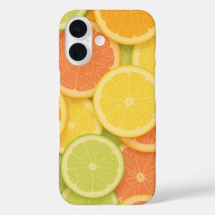 Coque Pour iPhone 16 Motif de tranche de citron pastel coloré