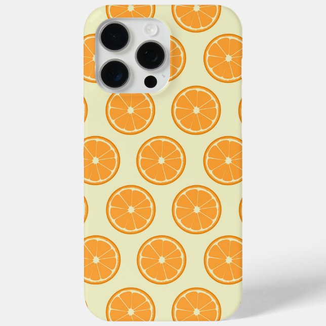 Coques Case-Mate iPhone Motif de tranche orange (Verso)