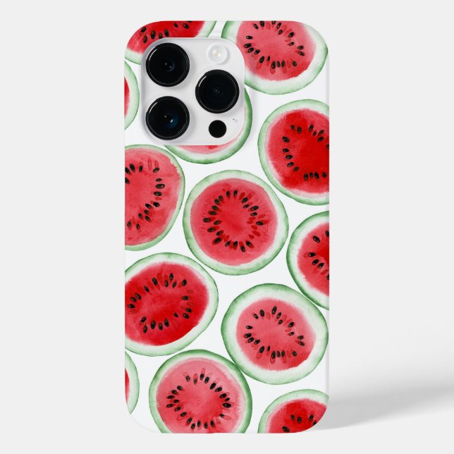 Coques Case-Mate iPhone Motif de tranches de pastèque (Verso)