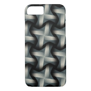 Coque Case-Mate Pour iPhone Motif de tressage Abstrait de ventilateur en acier