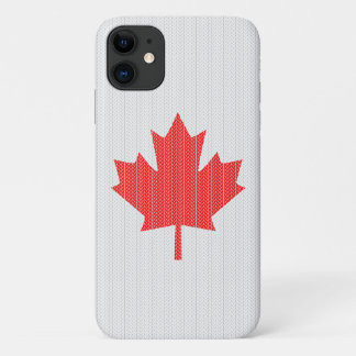 Case-Mate iPhone Case Motif de tricot feuille d'érable de style tricoté