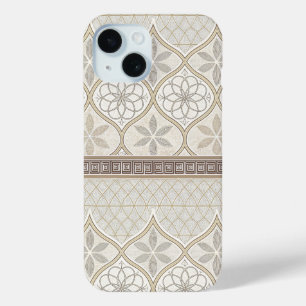 Coque Case-Mate iPhone Motif de tuiles florales géométriques (2)