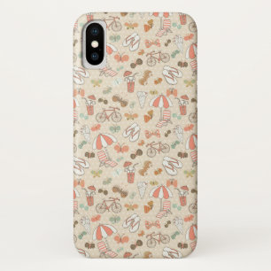 Coque iPhone X Motif de vacances d'été