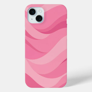Coque Case-Mate iPhone Motif de vagues abstraites rose tendre