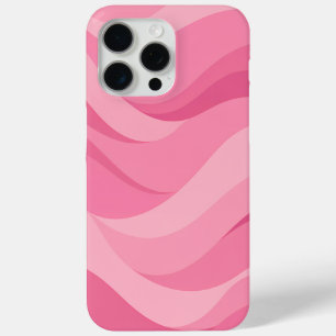 Coque Case-Mate iPhone Motif de vagues abstraites rose tendre