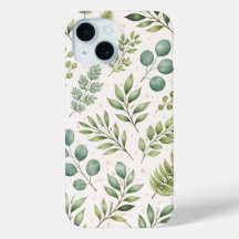 Motif de verdure à l'aquarelle | Feuilles botaniqu