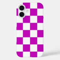 Motif de vérification À damiers blanc violet