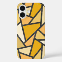 Motif de verre coloré nuances de jaune