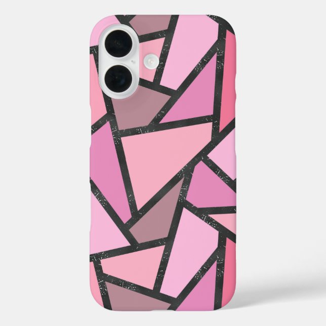 Coques Case-Mate iPhone Motif de vitrail aux nuances de corail (Verso)