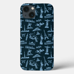 Etui iPhone Case-Mate Motif De Voyage En Motif Blues