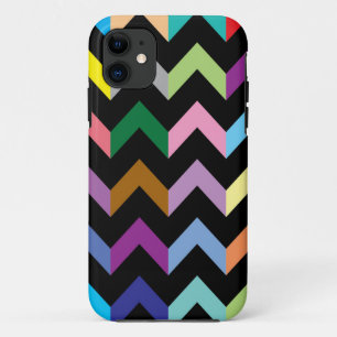 Coque iPhone 11 Motif de zigzag coloré