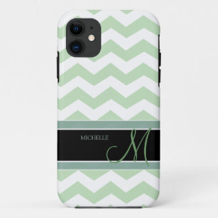 Etui iPhone Case-Mate Motif de zigzag en bon état de vert de crème