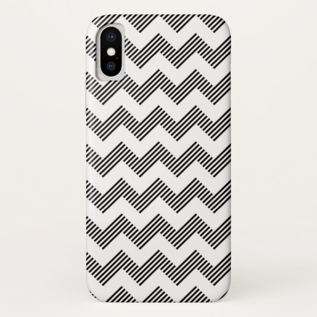 Coques Case-Mate iPhone Motif de zigzag géométrique (Dos)