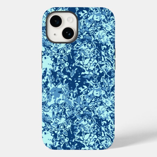 Coques Case-Mate iPhone Motif d'eau no 1 Black BG (Verso)