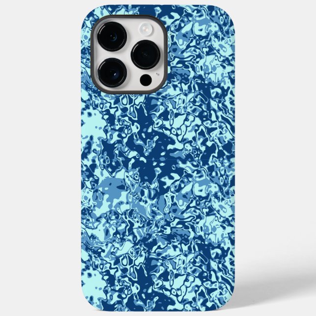 Coques Case-Mate iPhone Motif d'eau no 1 Black BG (Verso)