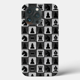 Case-Mate iPhone Case Motif d'échecs monochrome