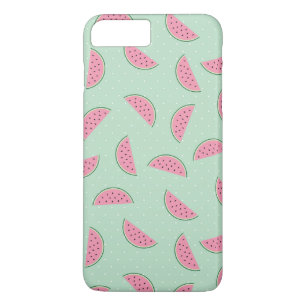 Coque iPhone 8 Plus/7 Plus Motif d'éclaboussure de peinture de fruit tropica
