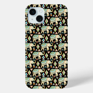 Coque Case-Mate iPhone Motif d'éléphants indiens colorés mignons