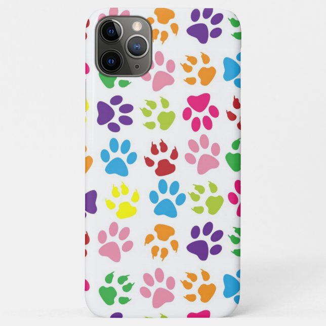 Coques Case-Mate iPhone Motif d'empreintes de pattes d'animaux de compagni (Dos)