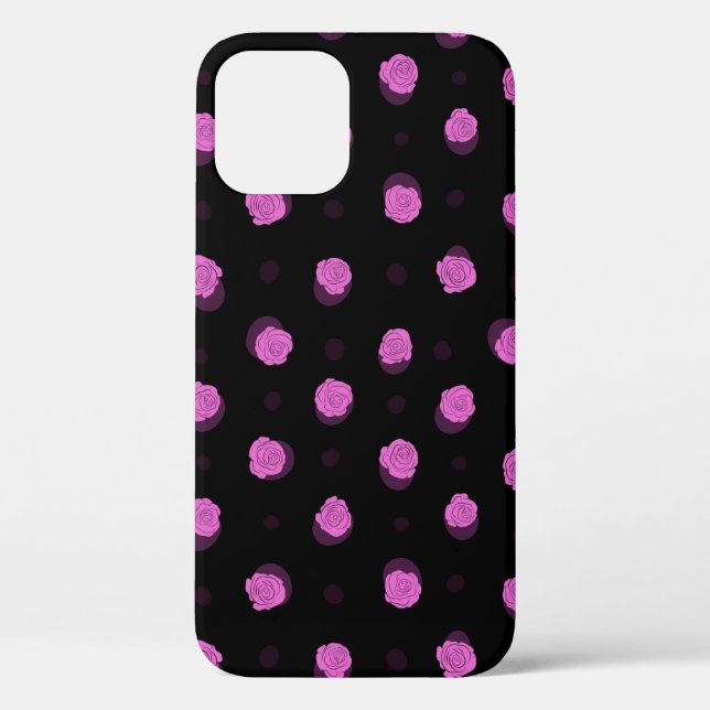 Coques Case-Mate iPhone  motif d'encre transparent avec fleurs abstraites  (Verso)