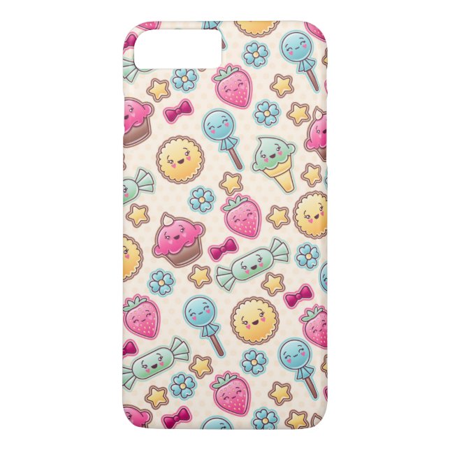 Coques Case-Mate iPhone Motif d'enfant de Kawaii avec des griffonnages (Dos)