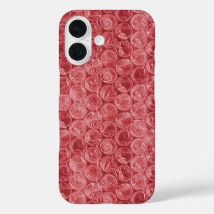 Coque Pour iPhone 16 Motif d'enveloppement de bulle rouge