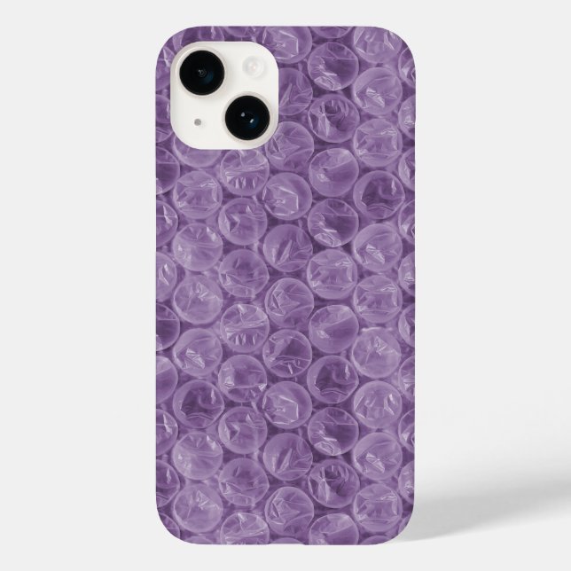 Coques Case-Mate iPhone Motif d'enveloppement de bulle violette (Verso)