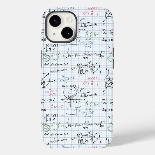 Coques Case-Mate iPhone Motif d'équation mathématique (Verso)