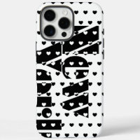 Motif des Coeurs Noir et Blanc de New York