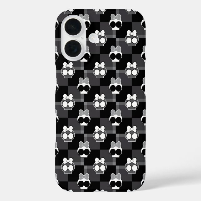 Coques Case-Mate iPhone Motif des crânes mignons (Verso)