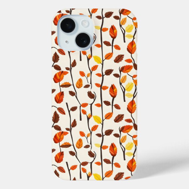 Coques Case-Mate iPhone Motif des feuilles de chute (Verso)